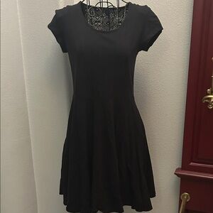 Elegant Black Women's Skater Dress